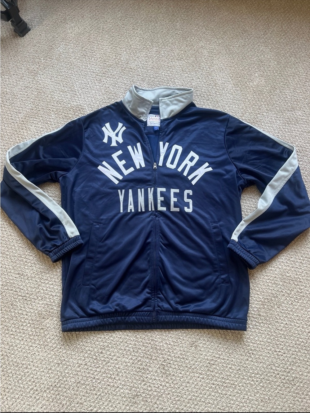 New York Yankees Navy & Gray Track Jacket